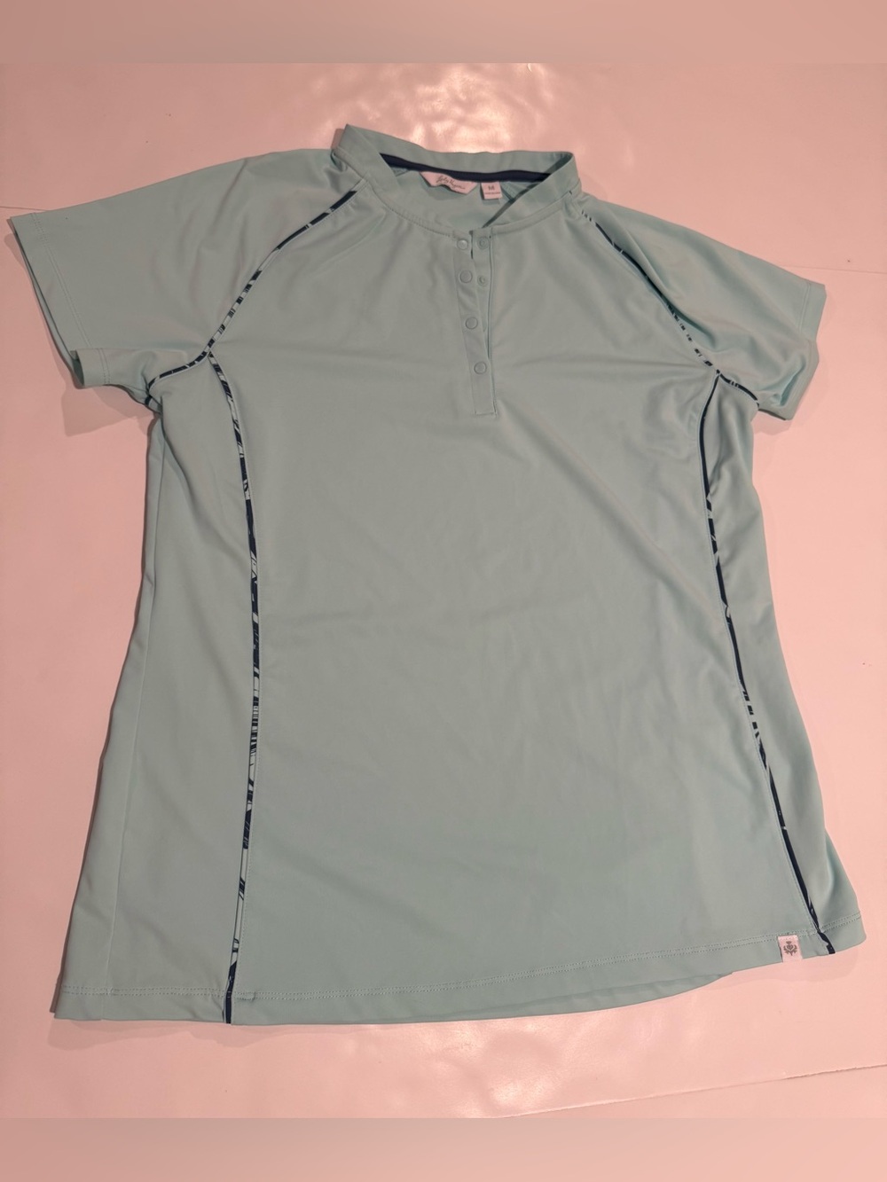 Lady Hagen Light Aqua Athletic/Golf Top